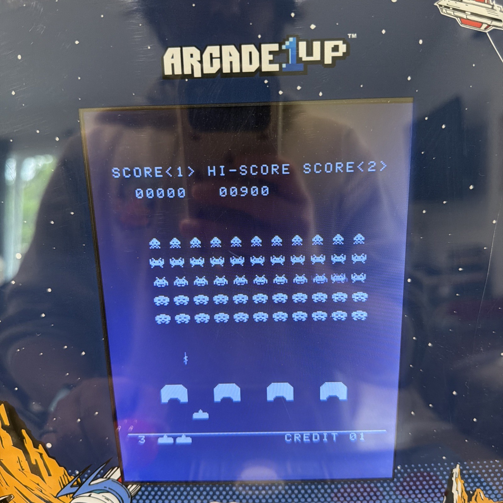 Arcade 1Up Space Invaders Counter-Cade – Tested & Working