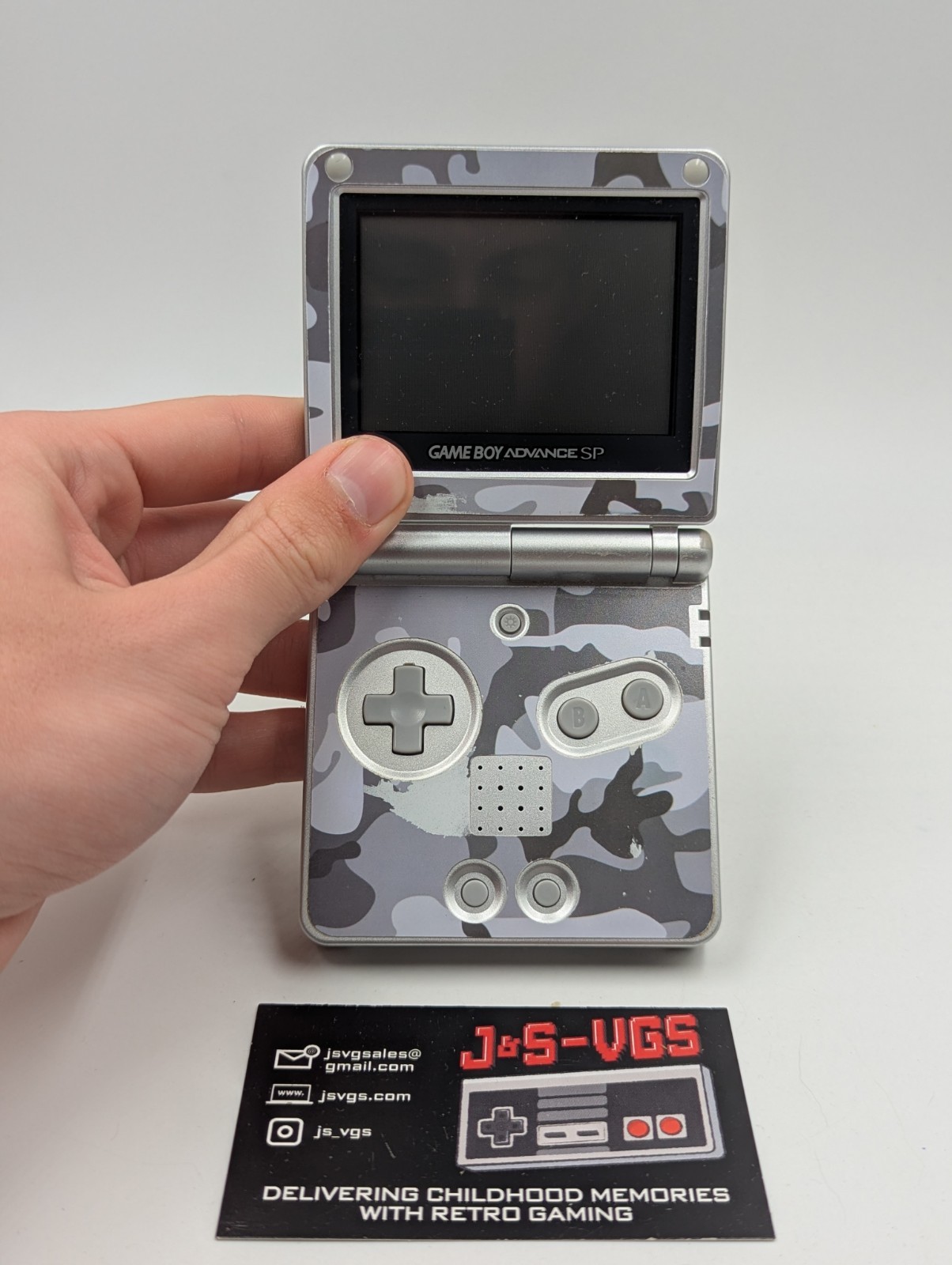 Nintendo Game Boy Advance SP Platinum Silver CIB