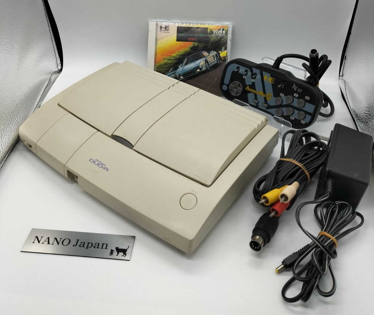 NEC PC Engine DUO-R console NEC japan PI-TG10 tested Controller No box