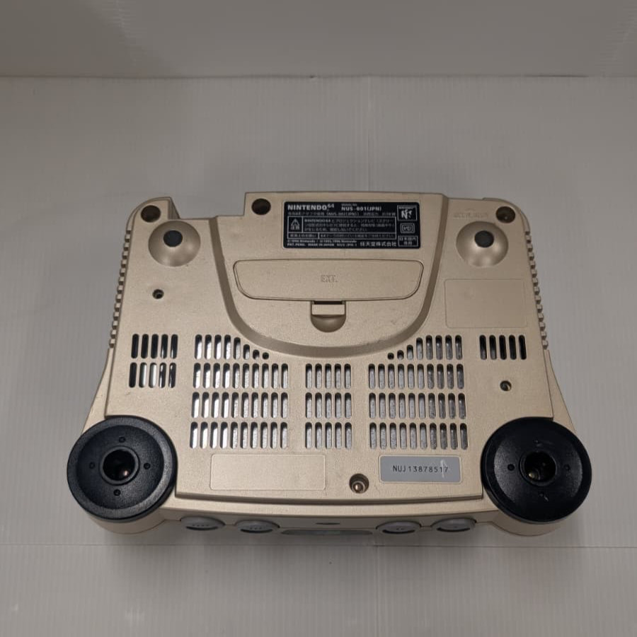 Gold Nintendo 64 Console only N64 Made in Japan Tested condition issues