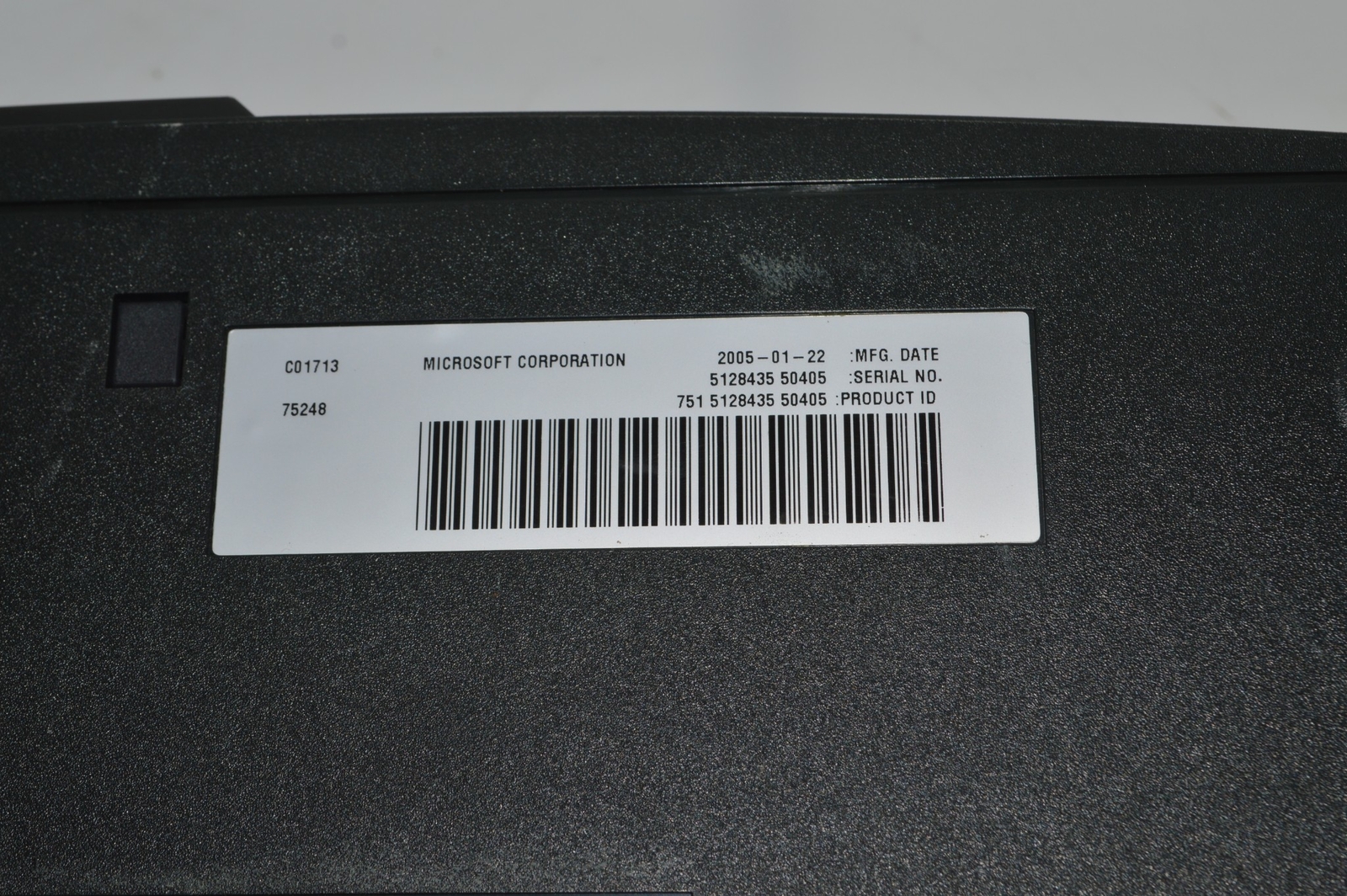 MICROSOFT XBOX VIDEO GAME CONSOLE SYSTEM C01713–FOR PARTS AND REPAIR (KJG46)
