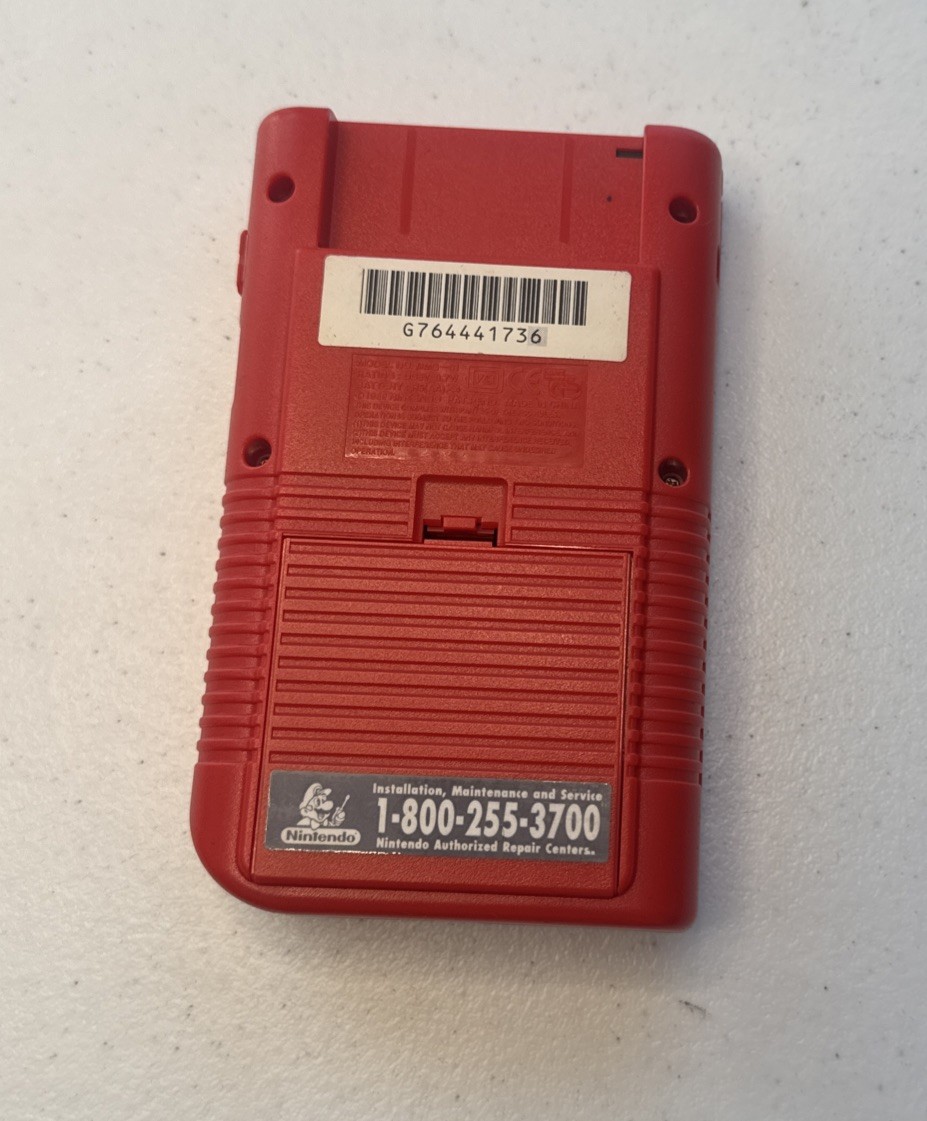 Nintendo Game Boy Launch Edition Red Handheld System