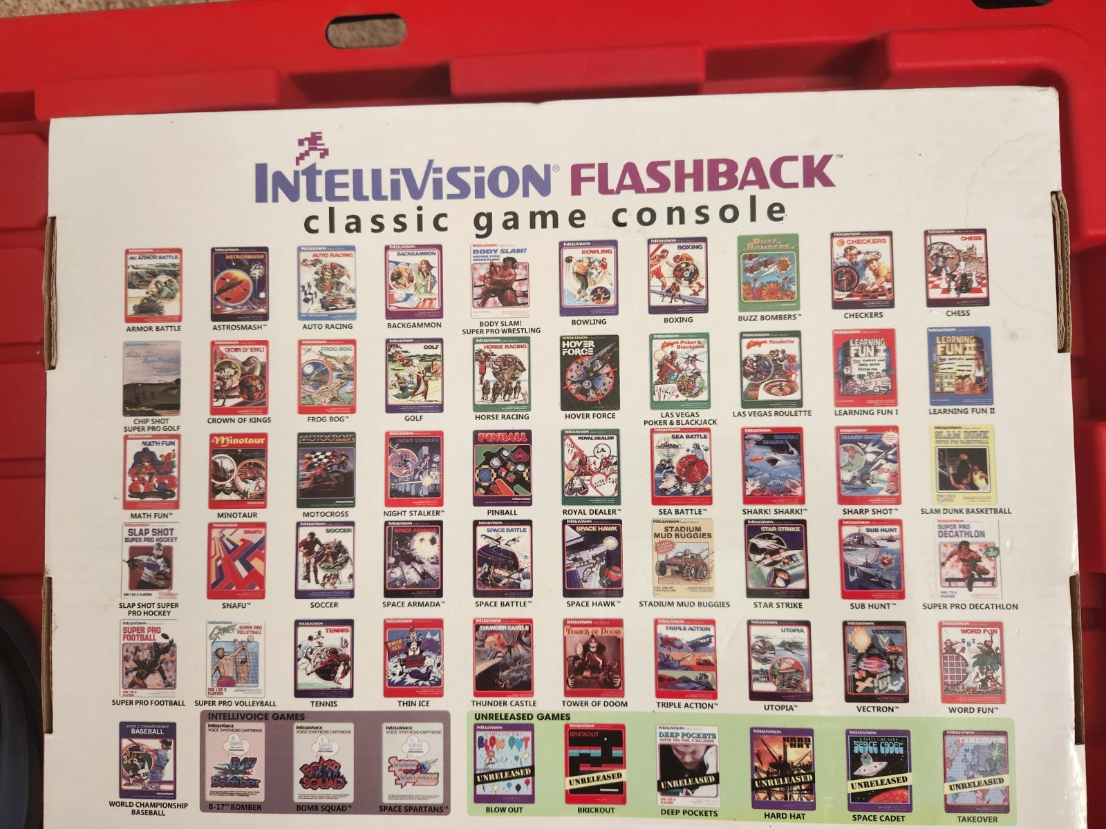 Intellivision Flashback Game Classic Console 60 Games Collector’s Edition New