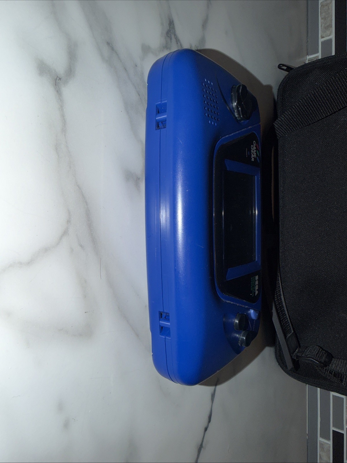 SEGA Game Gear Blue Console Bundle w/ Case & 4 Games Sonic & BB ⚾️ Repair/Parts
