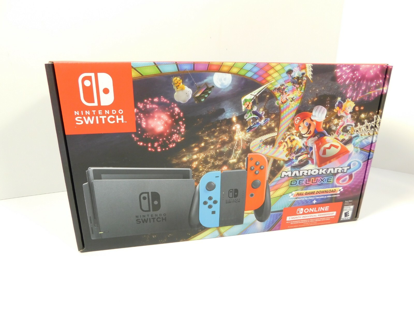 NEW Nintendo Switch Mario Kart 8 Deluxe Edition Blue Red Joy-Con Controllers