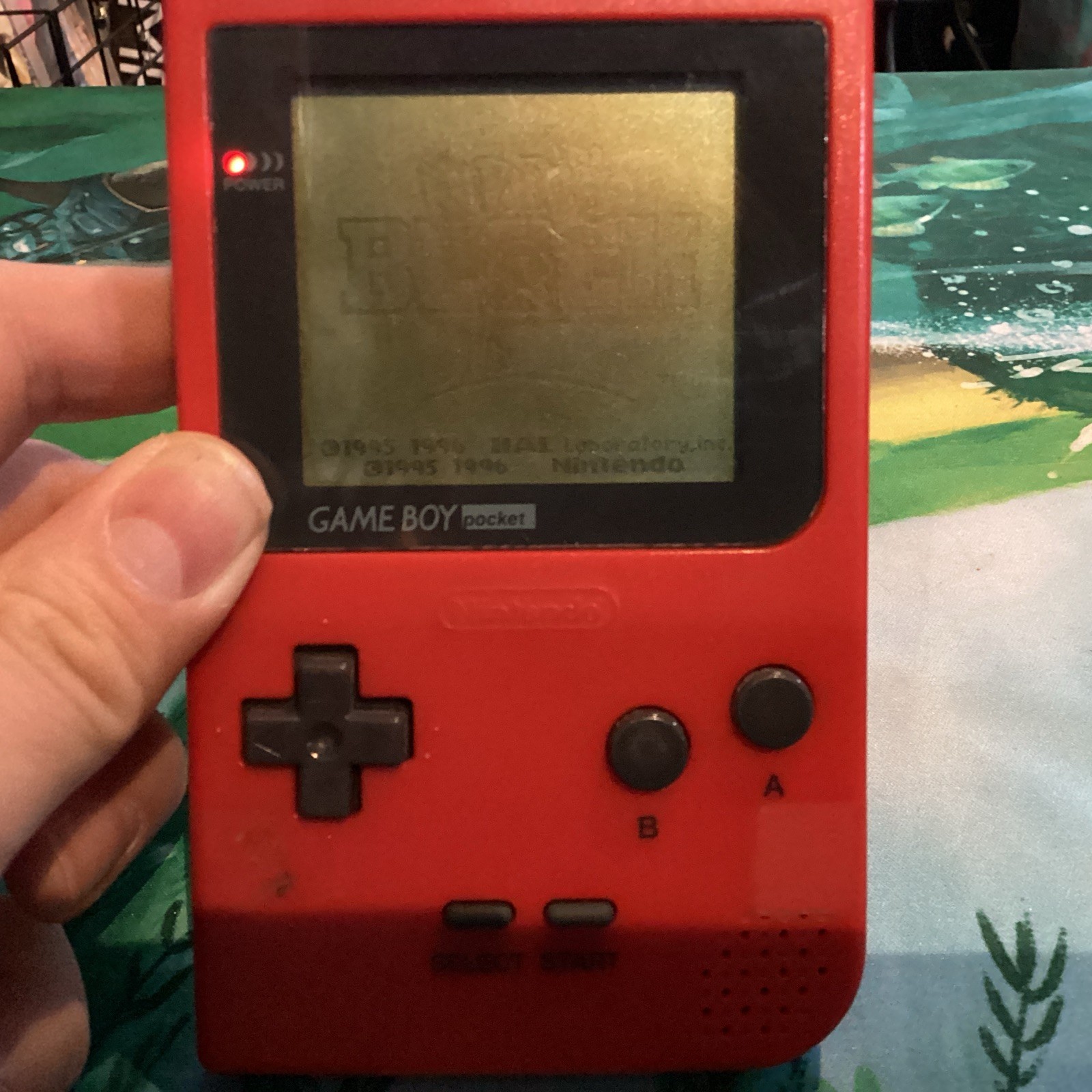Nintendo Game Boy Pocket – Red With Carry Case Tested Working