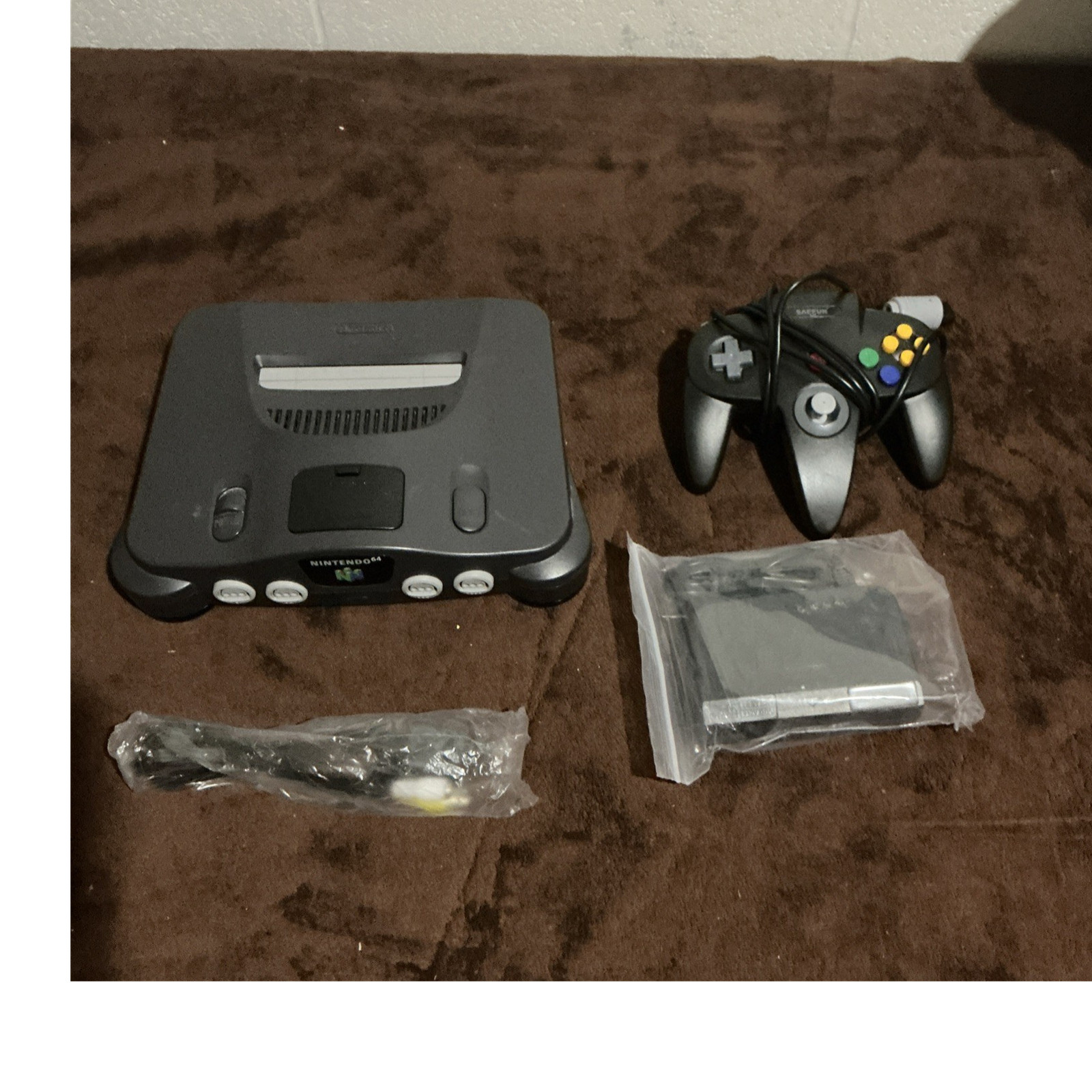Nintendo 64 Gray Home Console NUS-001 Component RCA Multiplayer with Controller