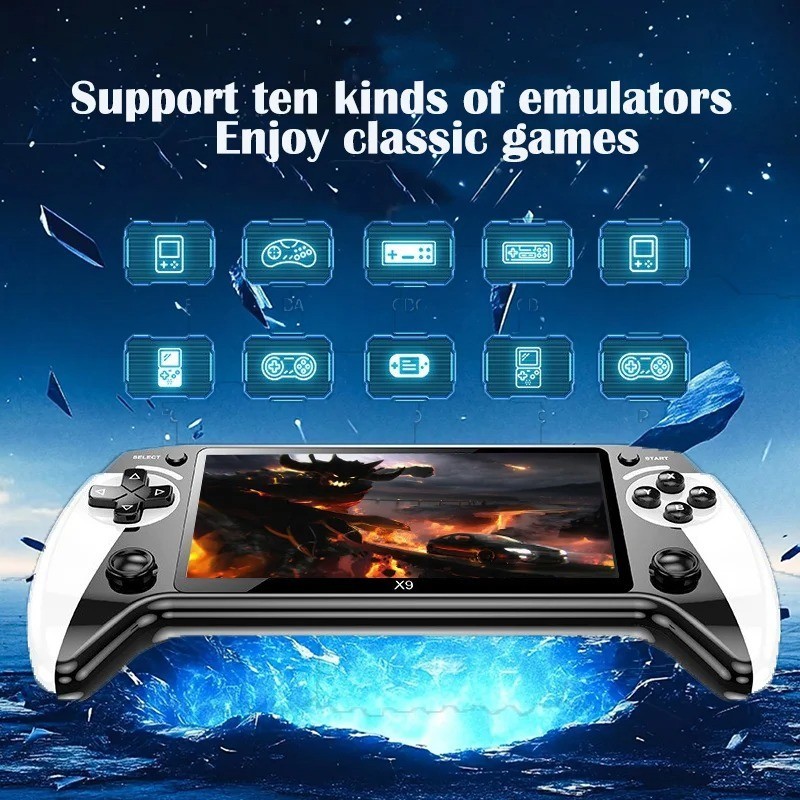 X9 Retro Handheld Game Console 5.5 Inch | 10000 Games | Portable Gaming Player