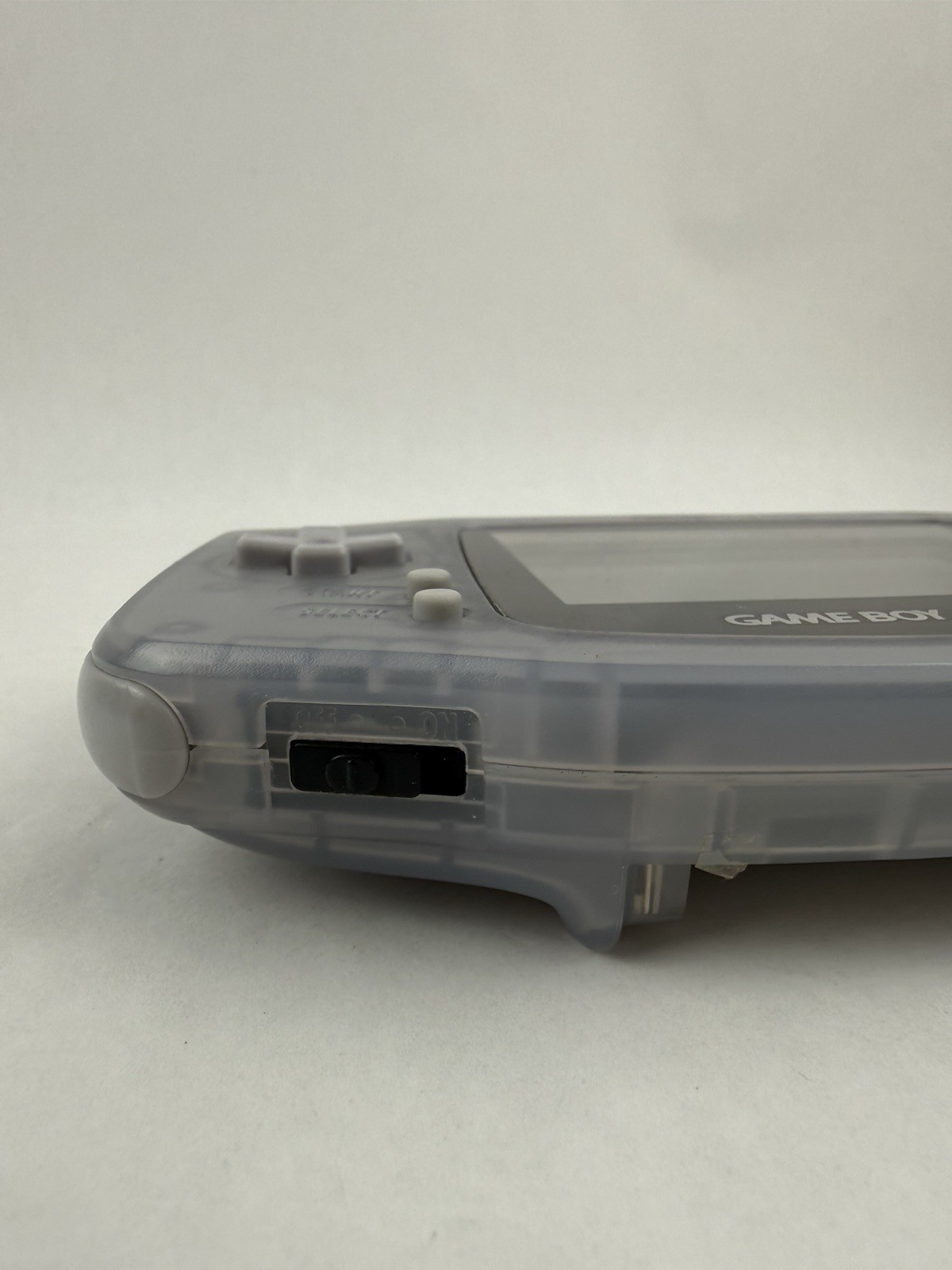 Nintendo Game Boy Advance Clear Glacier Tested AGB-001 W/ 2 Games No Batt. Cover