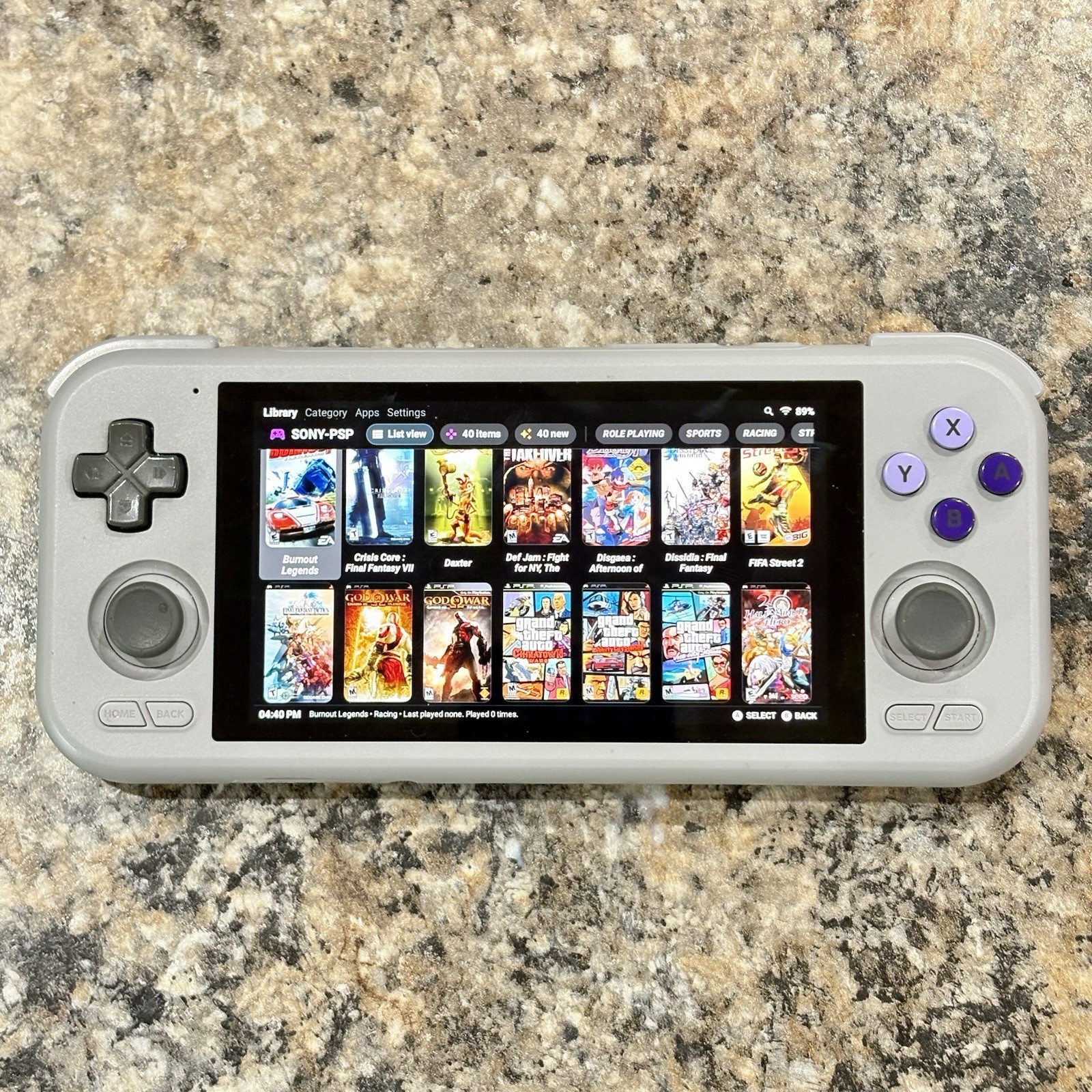 Retroid Pocket 4 Pro + Grip, Custom Handheld, 128GB + 255GB Card, Ready To Play