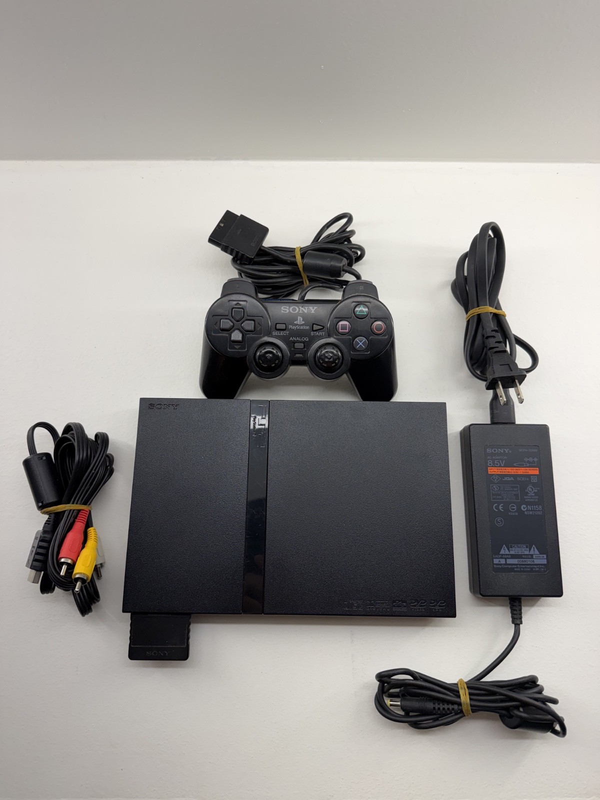 Sony PlayStation 2 Slim Launch Edition Charcoal Black Console (Fast Shipping!)