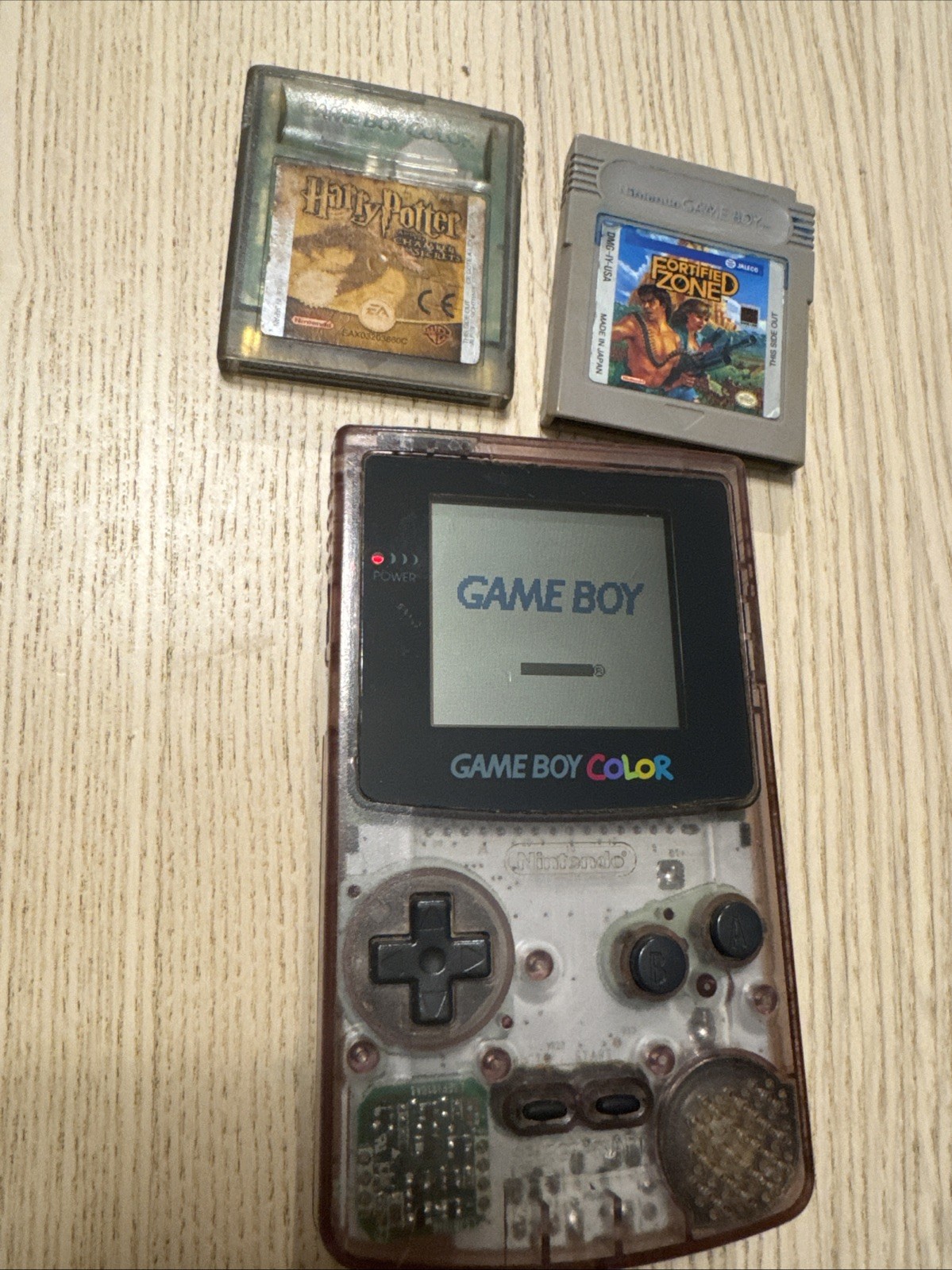 Nintendo Game Boy Color Atomic Purple Console Bundle w Games