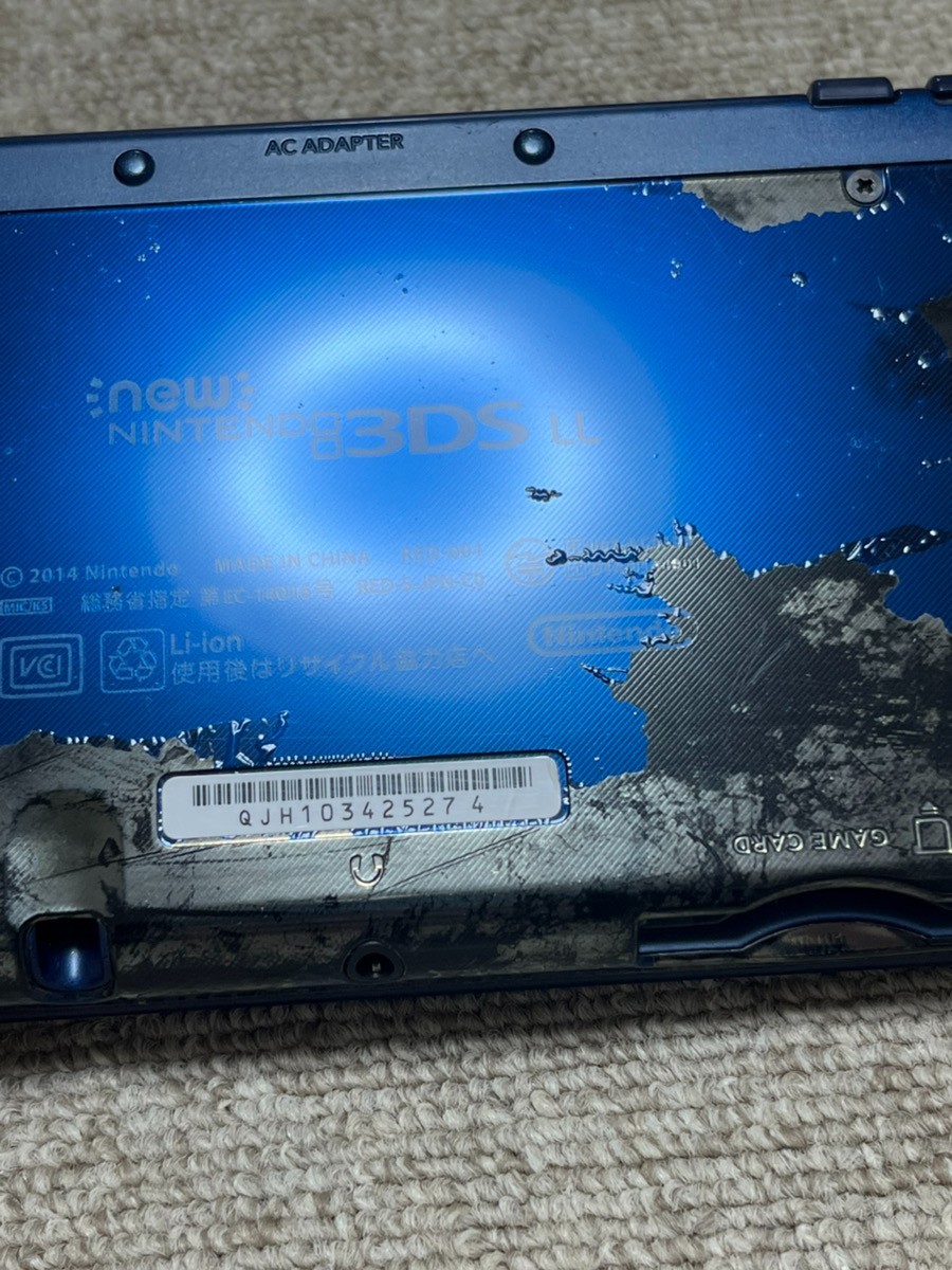 New 3DS LL XL Metalic blue Japan Nintendo Console region Japanese B839