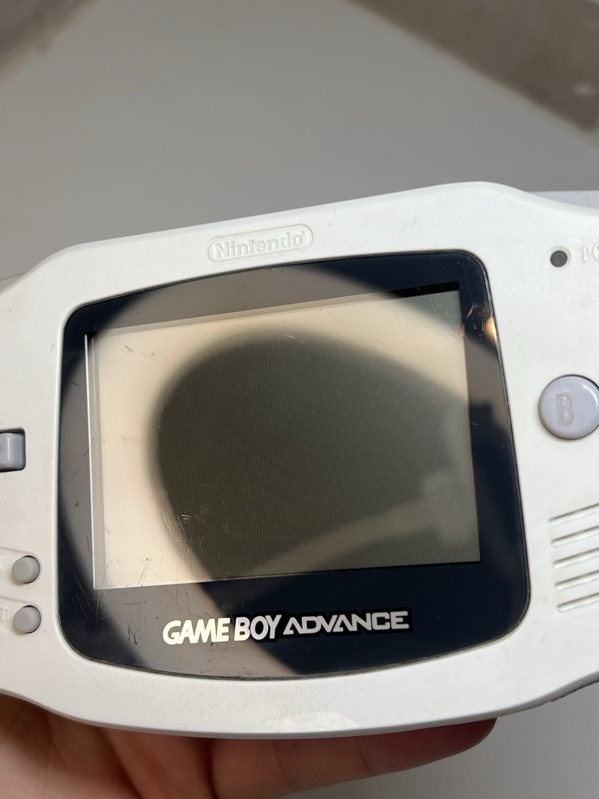 Nintendo Game Boy Advance AGB-001 Handheld White TESTED