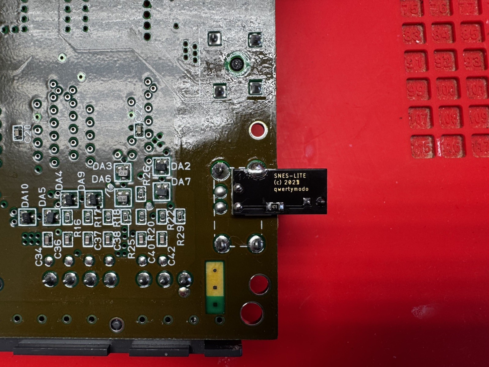 SNES Jr 1CHIP Console Only-RGB/Multi-Color Power Light/Recap-VR/Ghosting Fix+++