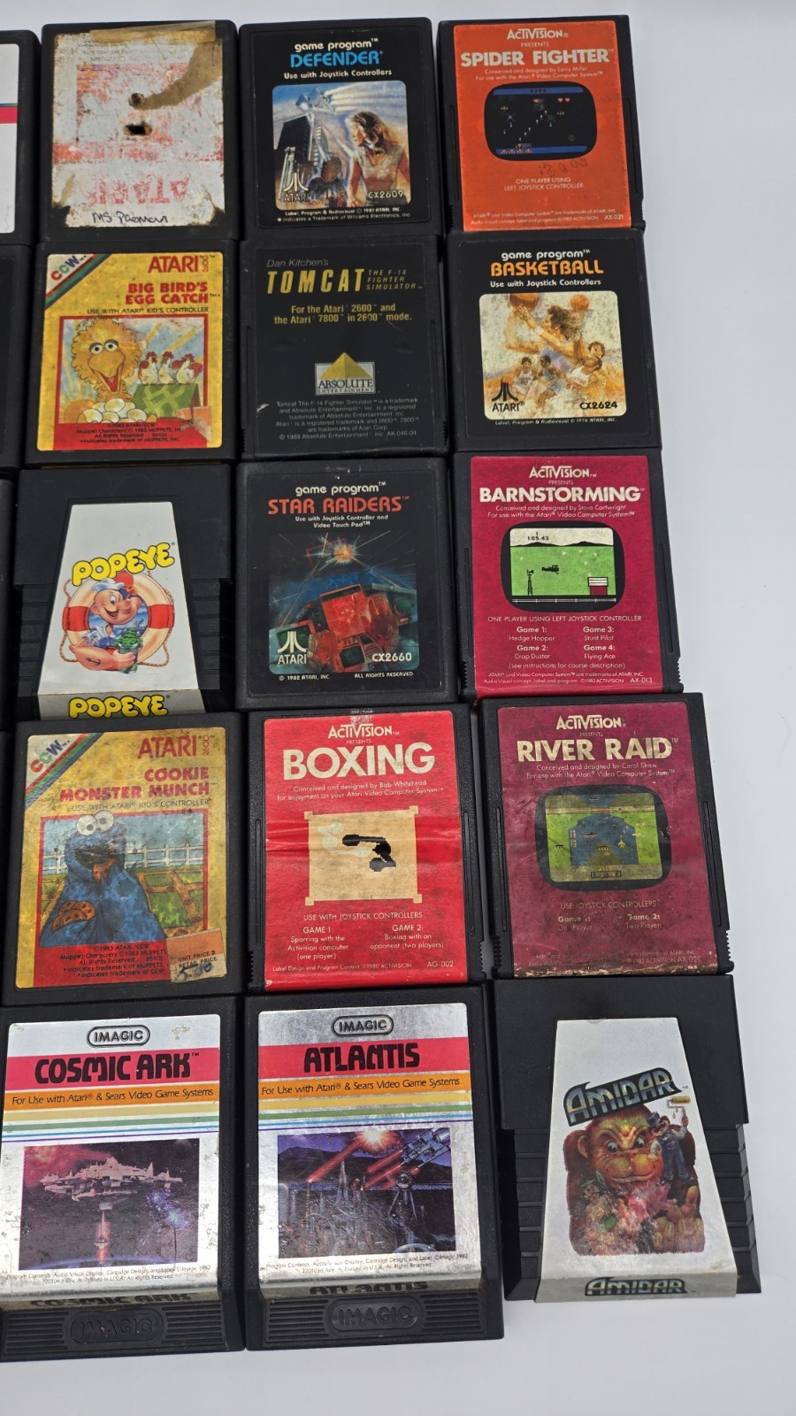 Vtg Atari 2600 Junior Jr Console System Bundle 30 Games Tested 3 Controllers