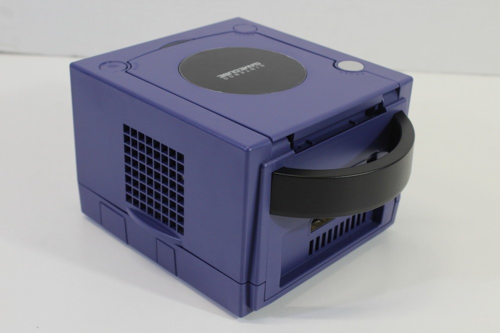 Nintendo Gamecube Indigo Purple Console NTSC-U/C DOL-001 White LED AC AV PLAY US