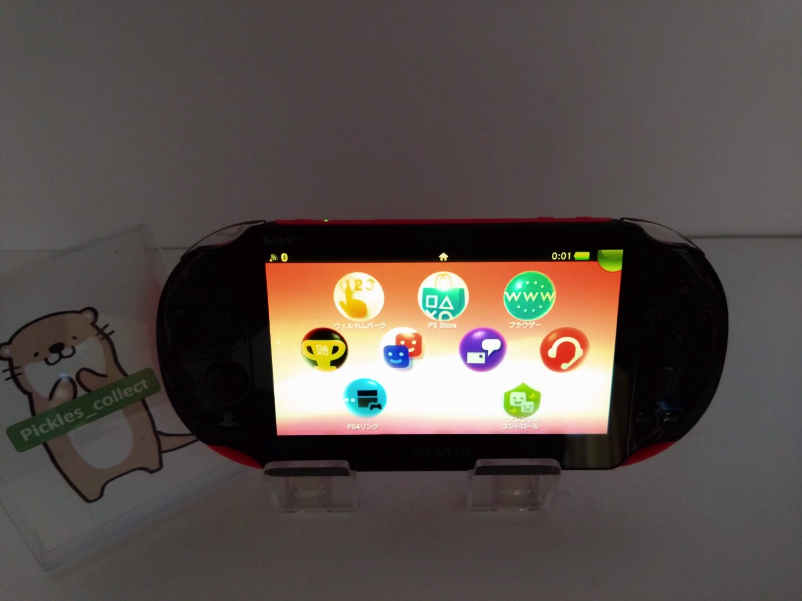 PS Vita Pink Black PCH-2000 ZA15 Console only Wi-Fi PSV Tested Sony 0611G