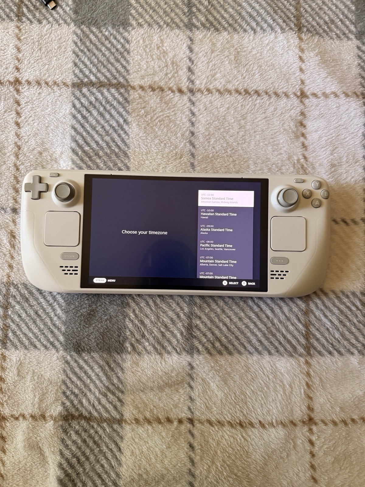 Steam Deck Limited White Handheld System w/ Carrying Case, US USB-C Charger, 1TB