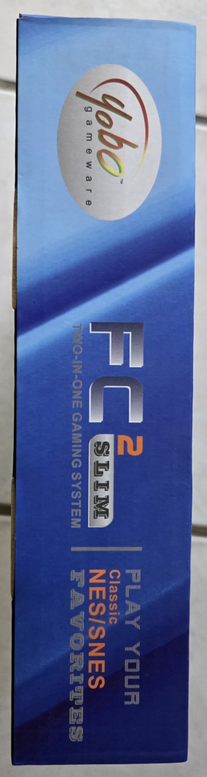 Yobo Gameware FC2 SLIM Two-in-One NES SNES Super Famicom Console Black RCA