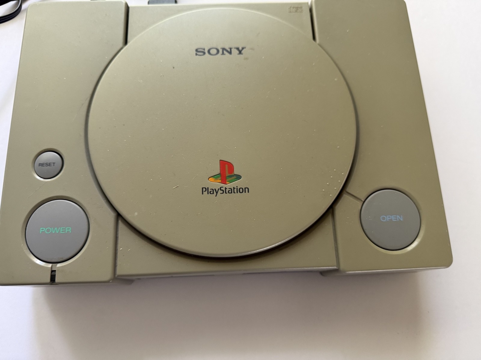 Vtg. Sony PlayStation 1 SCPH-7001 Retro 1998 w/9 games, NOT TESTED