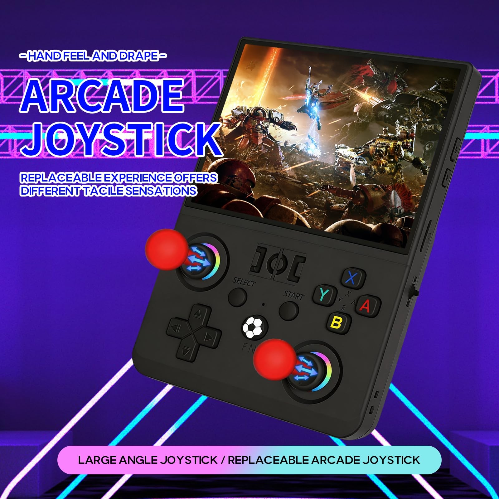 Newest R36MAX Ⅱ 4.5 Inch Retro Handheld Game Console,1024×768 IPS HD Screen,1…