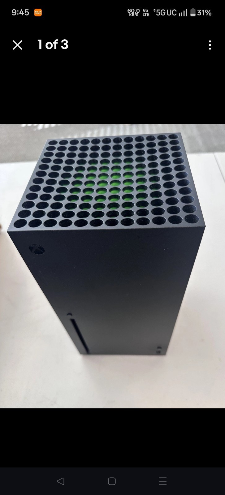 Microsoft Xbox Series X 1TB Console Gaming System Black ~ DAMAGED – Can Be Fixed