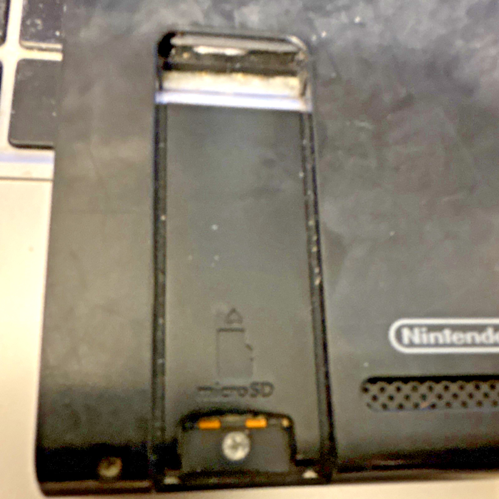 Nintendo Switch Black Handheld Console USB-C microSD Card Slot Jack UNTESTED