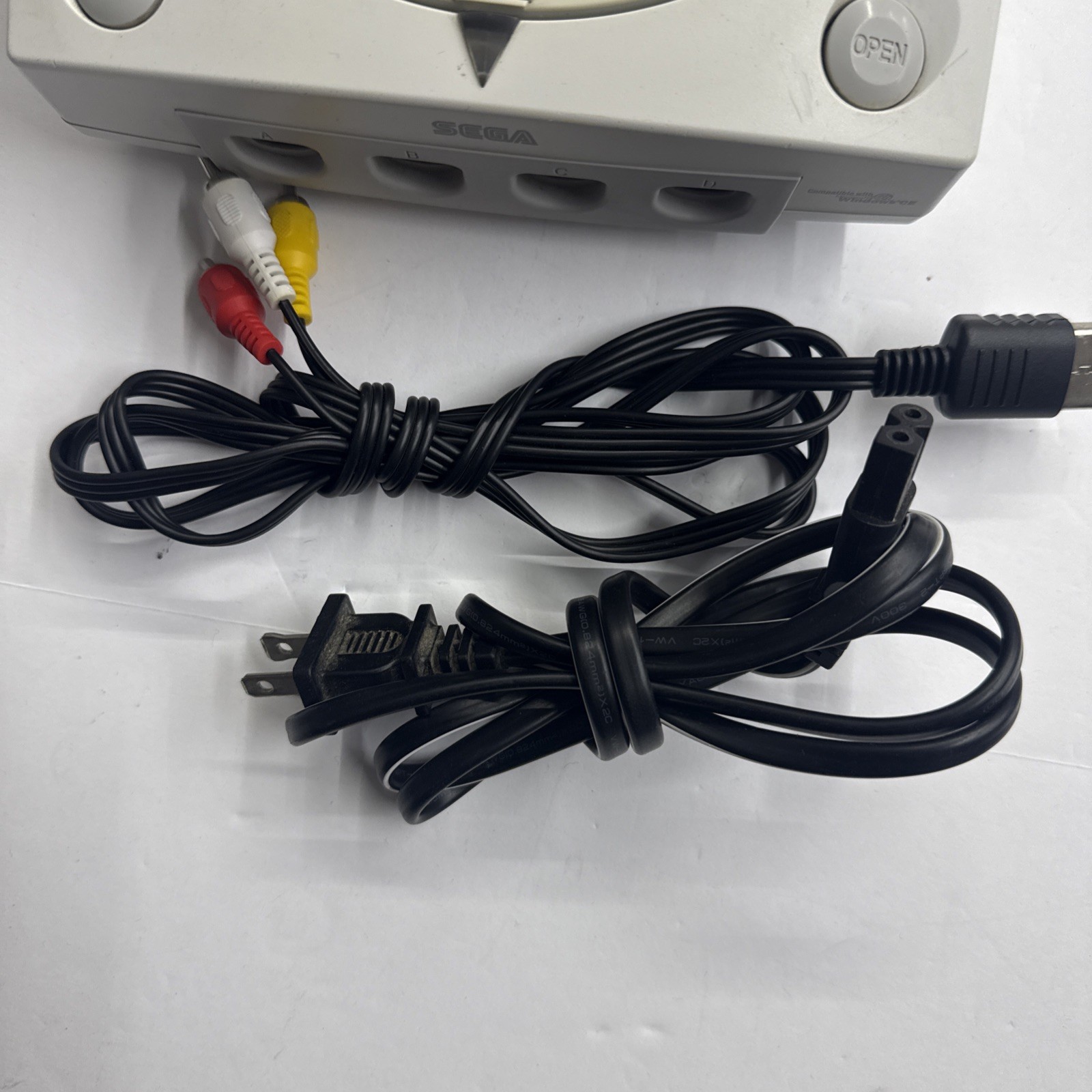 Dreamcast – SEGA Dreamcast Home Console – White Tested Working #2943 Yellowed