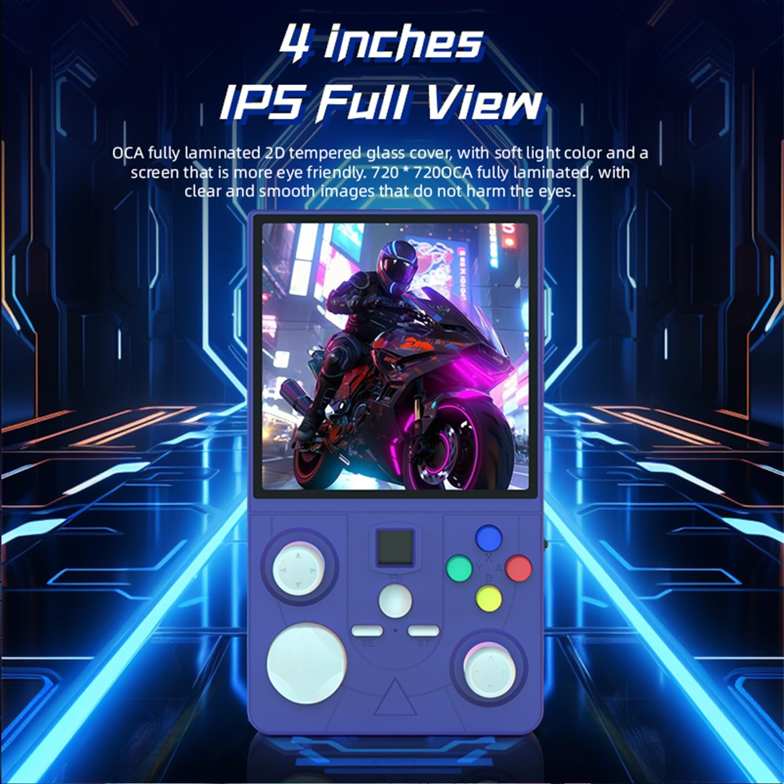 DC40V Handheld Game Console ,4.0 Inch IPS Screen Open Source Video Gaming Con…