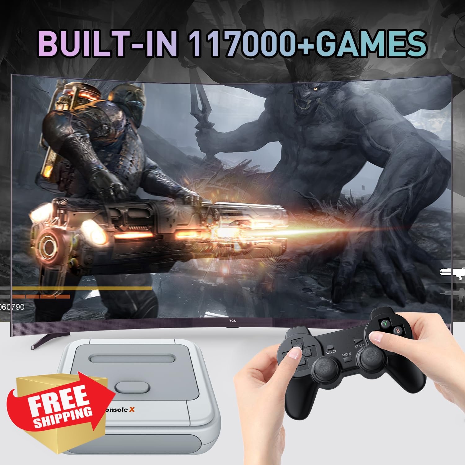 Kinhank Super Console X 256GB 117K+ Games 2 Wireless