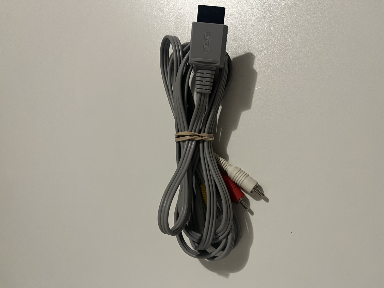 Nintendo Wii White Console Bundle Original Power Cord Sensor Bar AV Cables Set