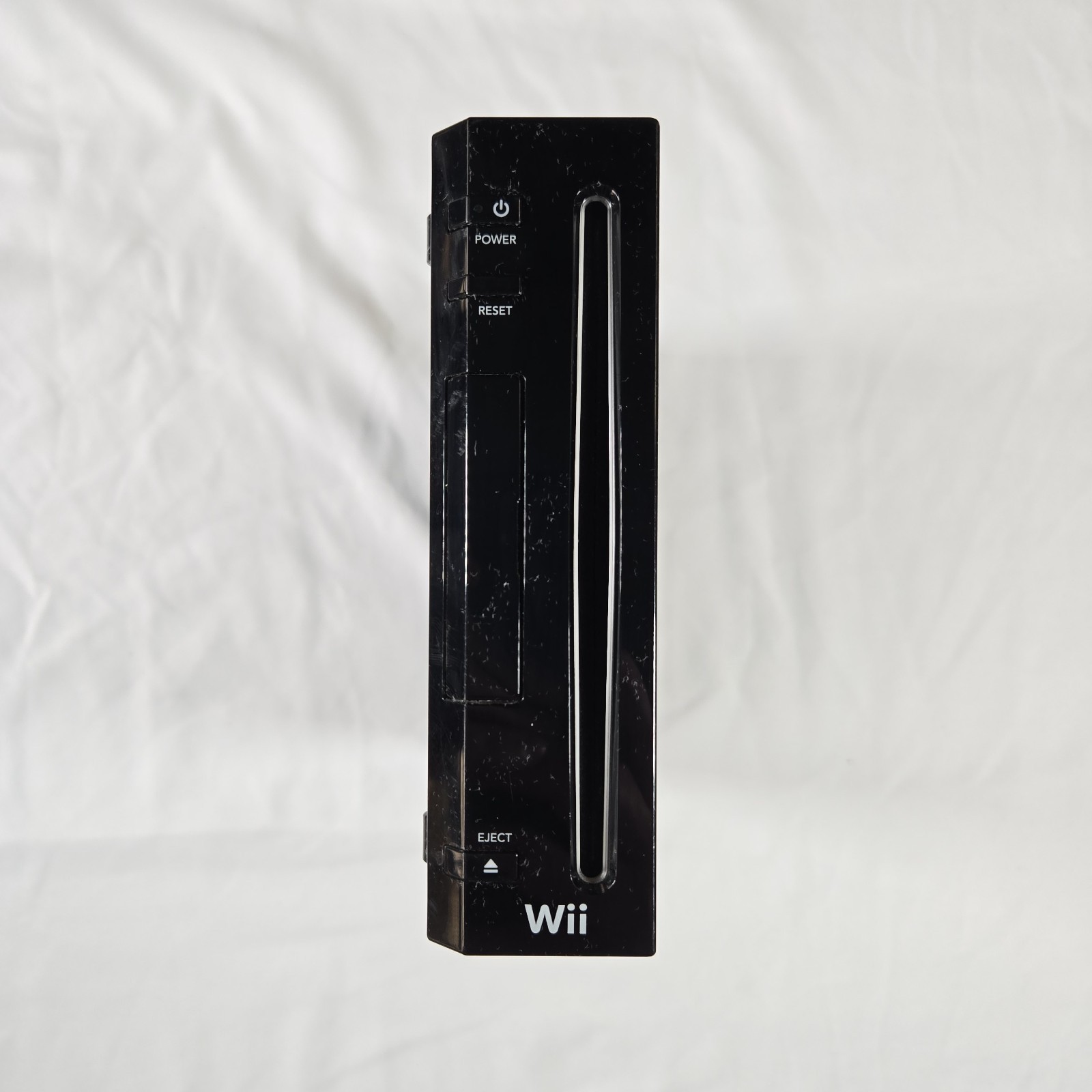 Nintendo Wii Black Console RVL-001 w/ 1 Game + Cords Sensor Bar Tested