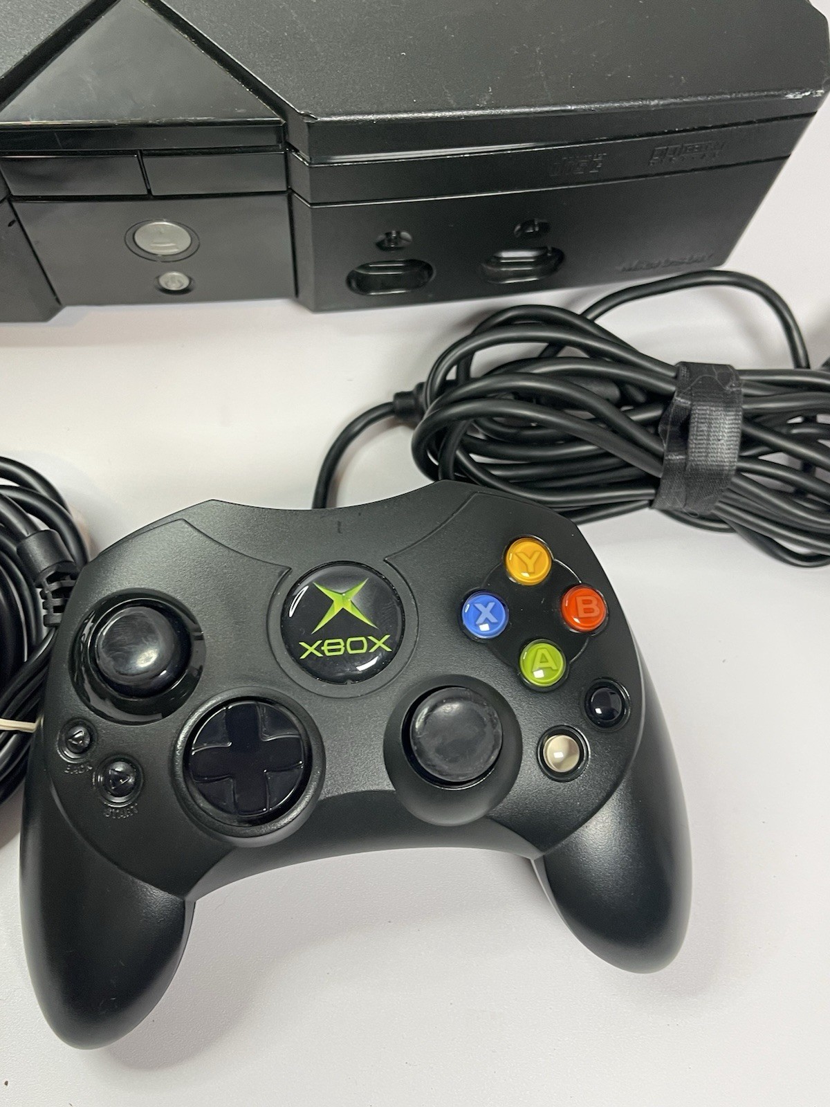 Original Microsoft Xbox OG Black Console W/ Controller Tested READ DESCRIPTION