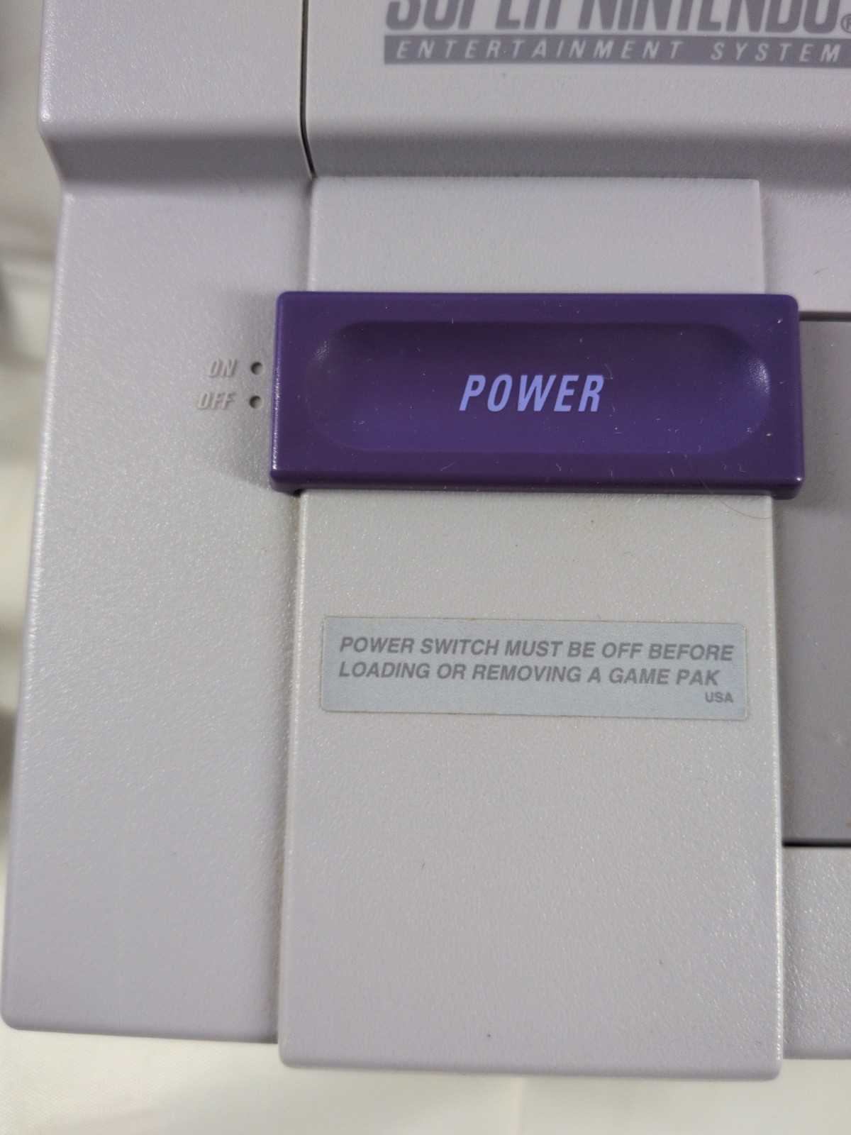 Super Nintendo Console CLEAN WORKING SNES SNS-001 Tested Cables & 2 Controllers