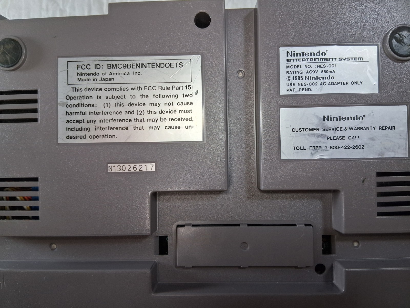 Nintendo NES-001 – Tested & working