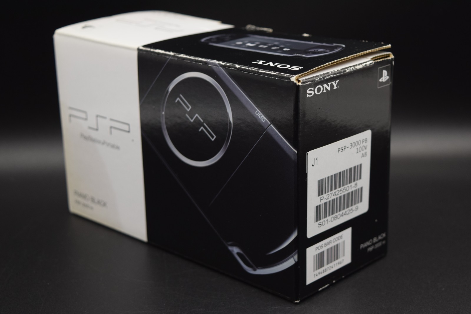 Sony PSP 3000 Piano Black Console Boxed Region Free Tested Working Japan