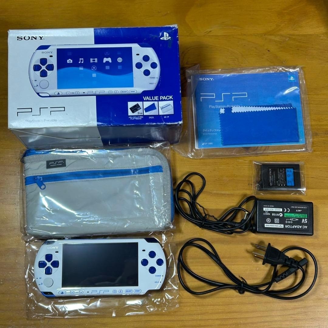PSP 3000 Value Pack White/Blue 6282 From Japan
