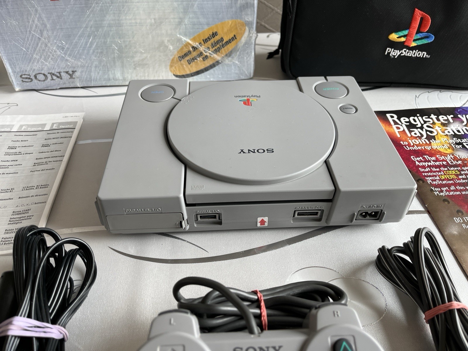Sony PlayStation 1 Console (NTSC) Resident Evil II Bundle (please read)