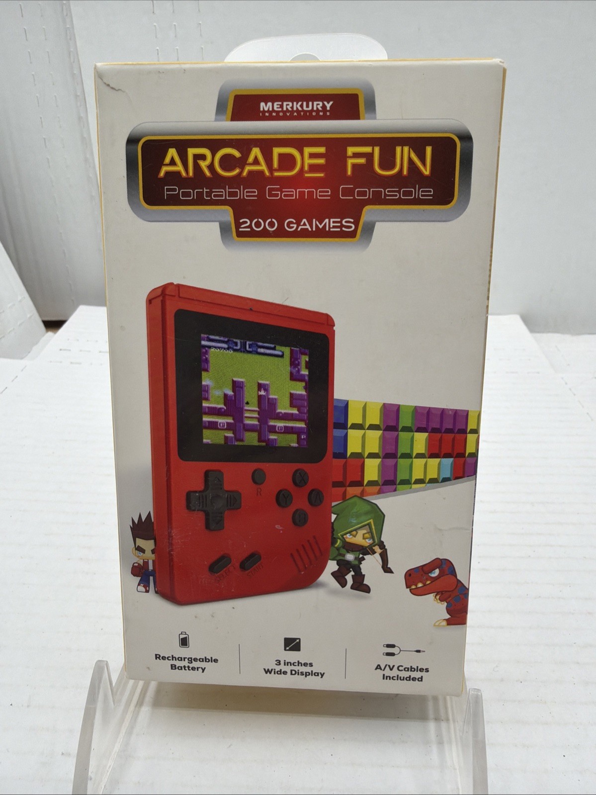 Merkury Innovations ARCADE FUN Portable Game Console – 200 Games Pre-loaded NEW