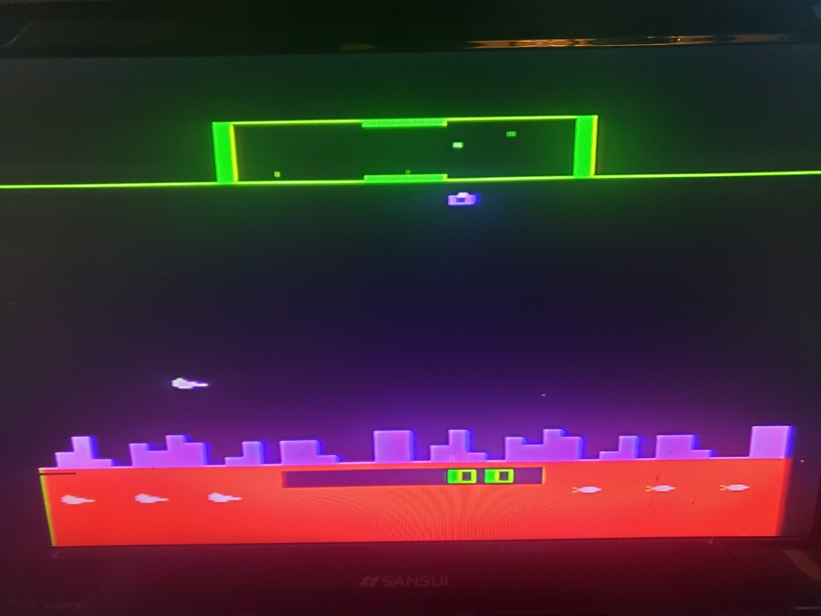 TESTED Atari 2600 Jr Long Rainbow 2ctrl 2Games Defender Pinball, Video & Power!