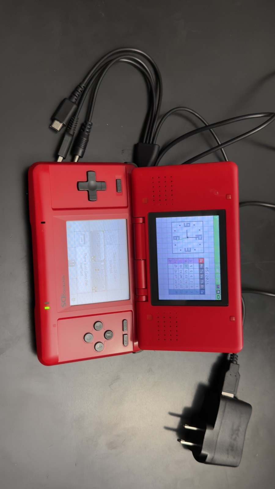 Nintendo DS Handheld System Red NTR-001 (JPN) Charger Included. Skylar tested.