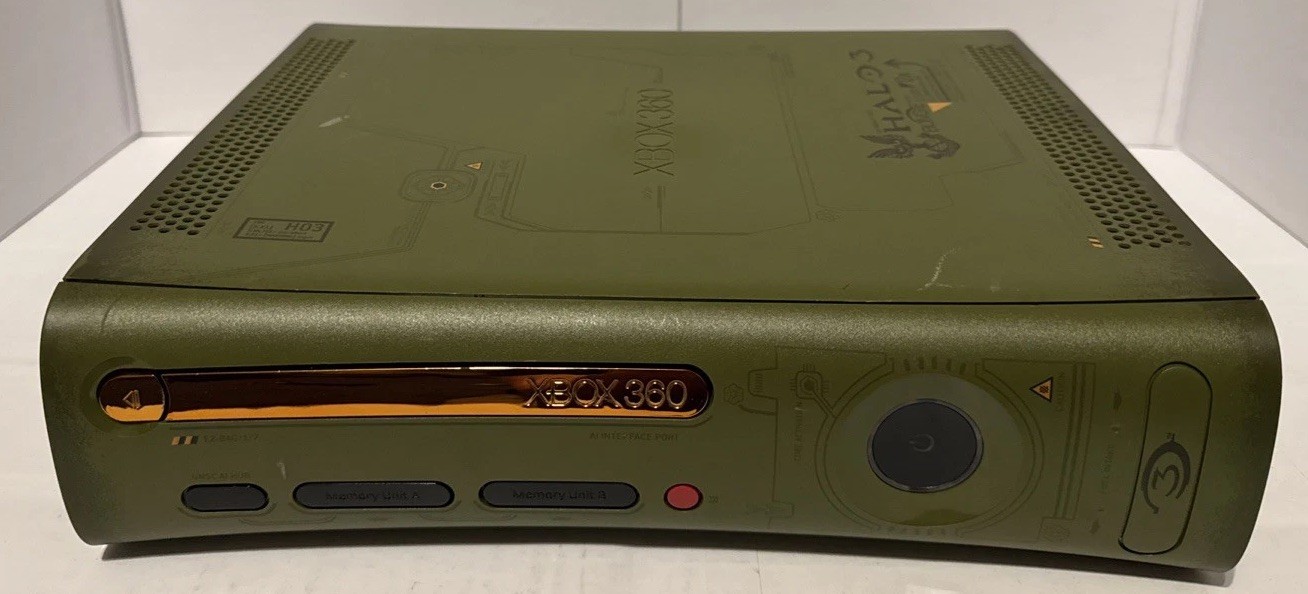 Halo 3 Special Edition Xbox 360 Console Only Falcon MB Serviced Deep Cleaned 👀