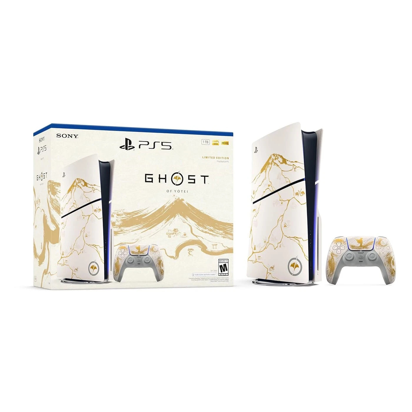 New Sony Playstation 5 Disc Ghost of Yotei Limited Edition Bundle