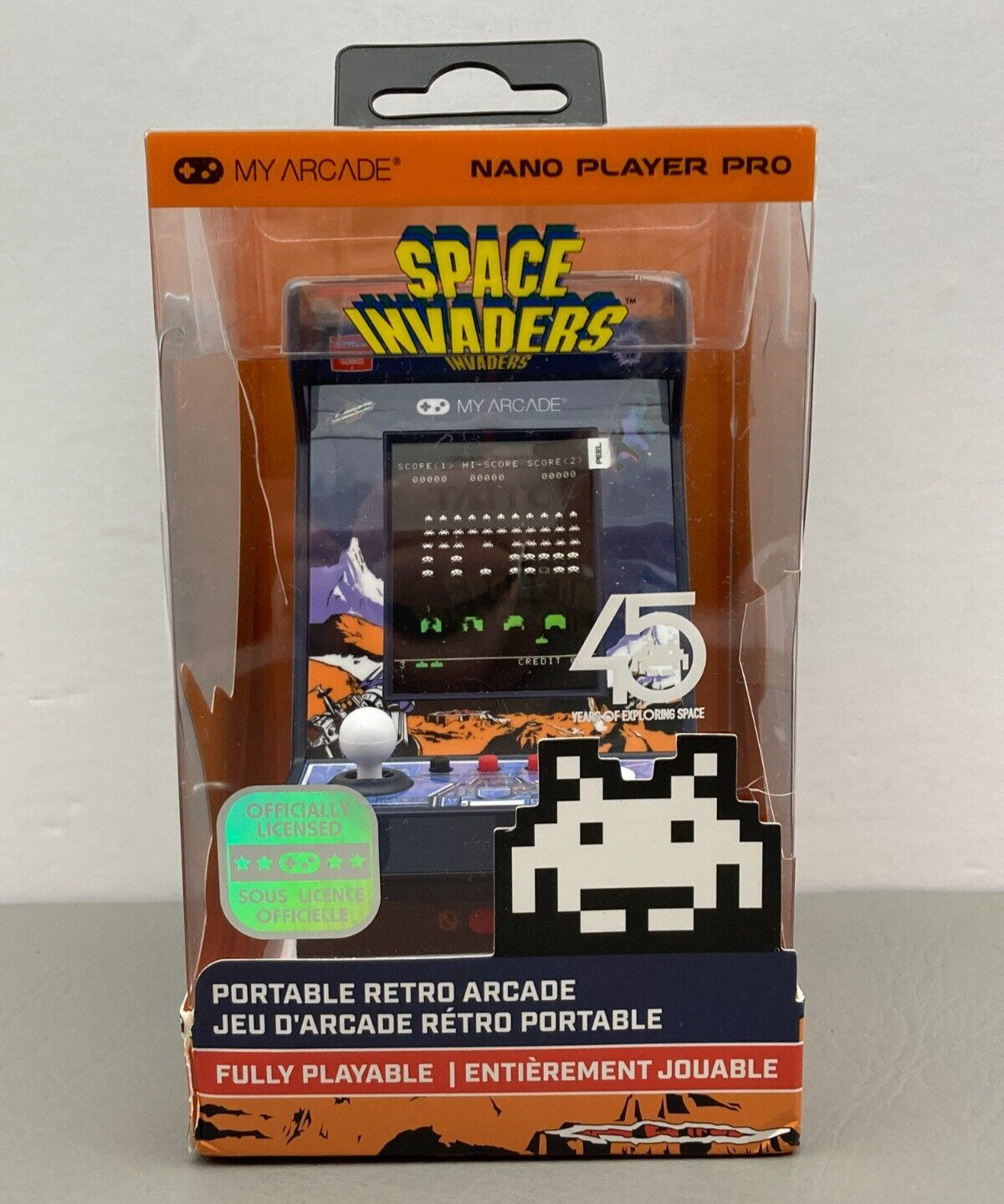 My Arcade Space Invaders Nano Player Pro 4.8″ Fully Playable Portable Mini Game