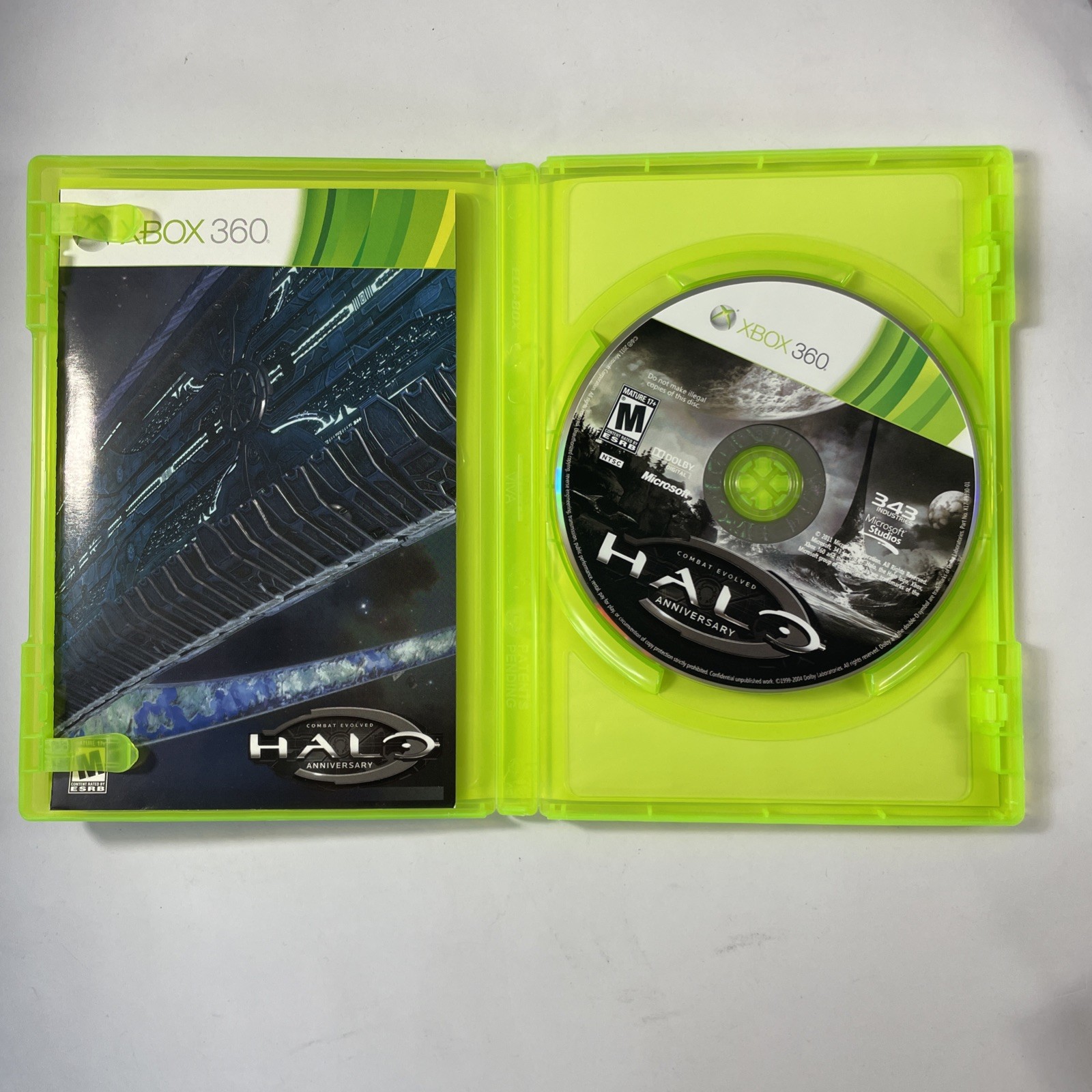 Microsoft Xbox 360 60GB White Console W Halo 4 Skin & Halo Combat Evolved TESTED
