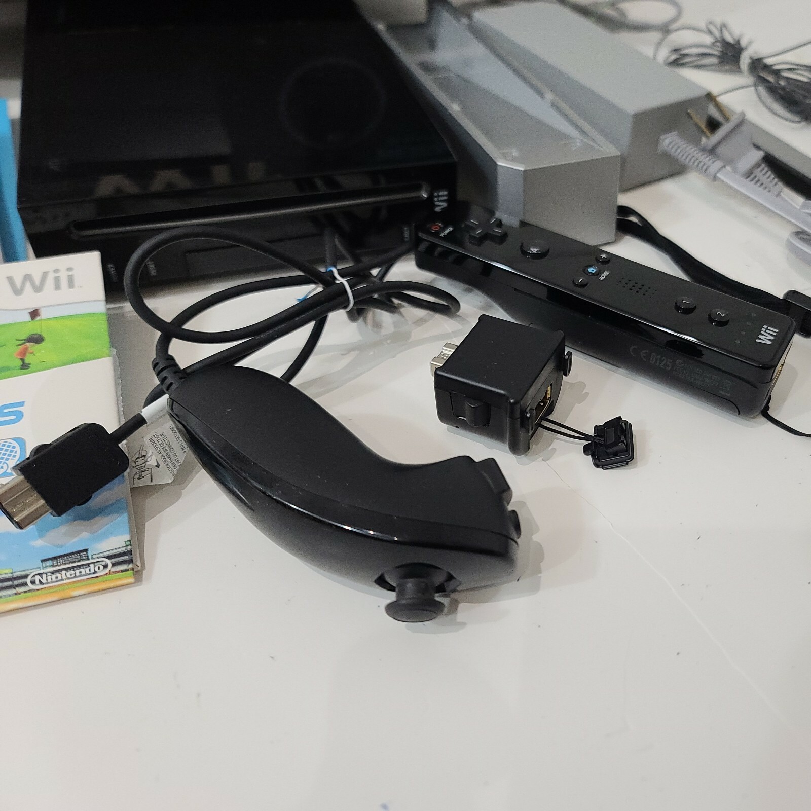 Nintendo Wii (Sports and Resort) *MotionPlus* Black Console CIB *Tested* in BOX