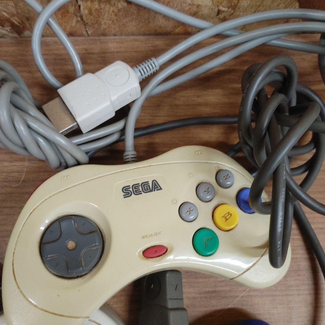 Sega Saturn Console HST-3220 Controller Cables Used Tested from Japan