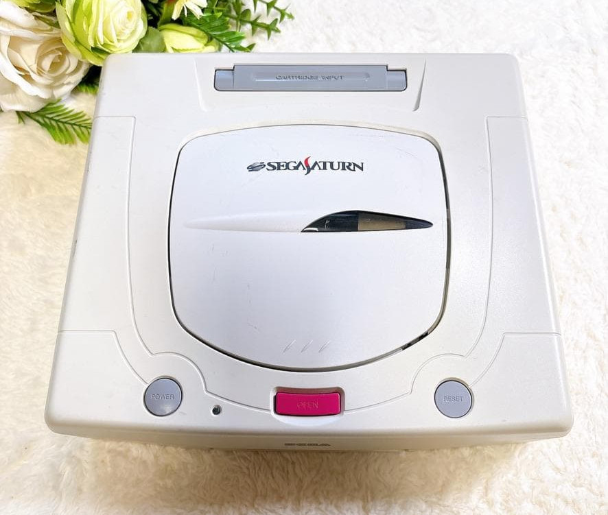 Sega Saturn HST-3220 White Console Japan