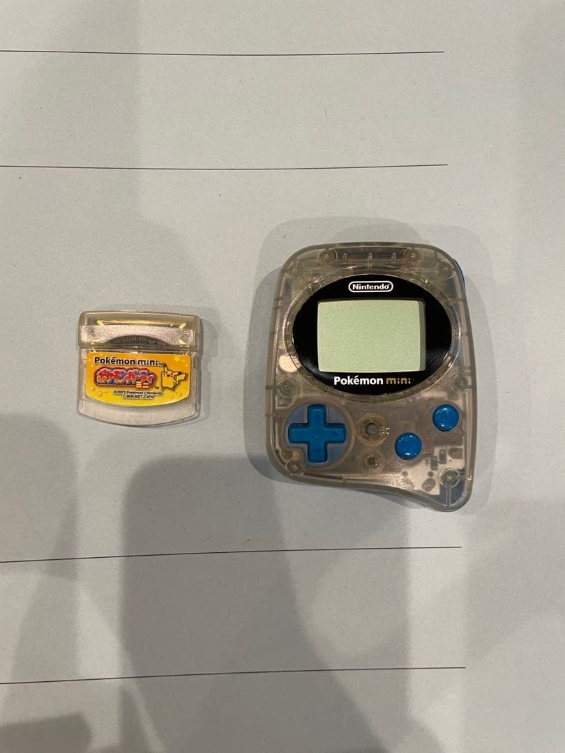 Nintendo Pokemon Mini Console Wooper Blue MIN-001 with Pokemon Party Mini Game